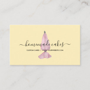 Carte De Visite Boulangerie jaune citron