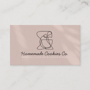Carte De Visite Boulangerie maison Beige Blush Cuisine