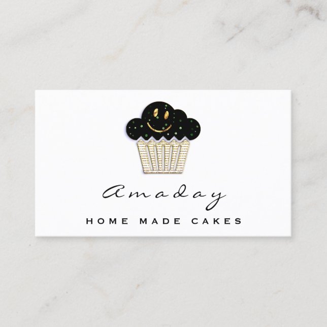 Carte De Visite Boulangerie Maison Cuisine Fabriquée Logo Muffin S (Devant)