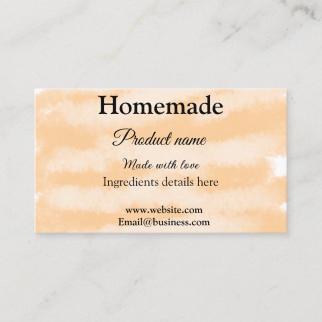Carte De Visite Boulangerie maison faite avec amour ajouter texte  (Devant)