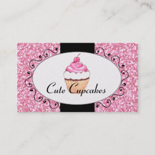 Carte De Visite Boulangerie mignonne de petit gâteau de parties
