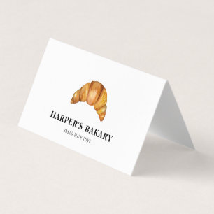 Carte De Visite Boulangerie moderne Croissant Logo Professionnel
