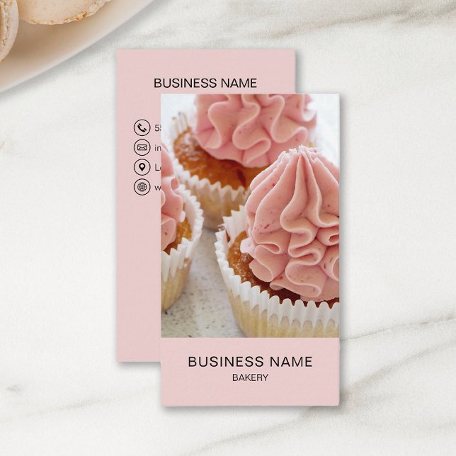 Carte De Visite Boulangerie moderne sur mesure (Create your own Business Card with custom QR code)
