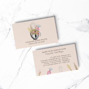 Carte De Visite Boulangerie outils à main pâtisserie