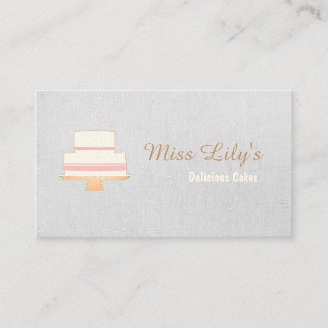 Carte De Visite Boulangerie Pâtisserie Chef Cake Logo (Devant)