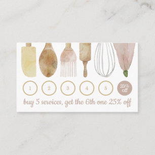 Carte De Visite Boulangerie pâtisserie outils main cake cuisine fi