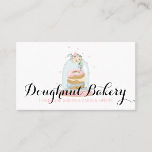 Carte De Visite Boulangerie Pâtisserie Sucres Doughnut savoureux