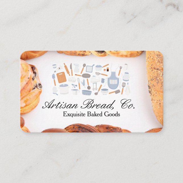 Carte De Visite Boulangerie | Restaurant | Pâtisseries (Devant)