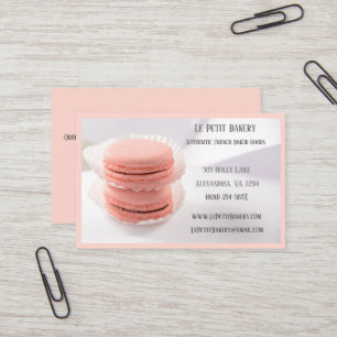 Carte De Visite boulangerie rose boulangerie pâtisserie Chef Pink