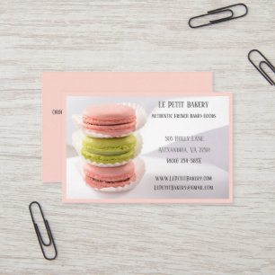 Carte De Visite Boulangerie rose Vert boulangerie pâtisserie Chef 