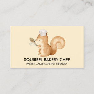 Carte De Visite Boulangerie Squirrel