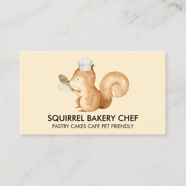 Carte De Visite Boulangerie Squirrel (Devant)