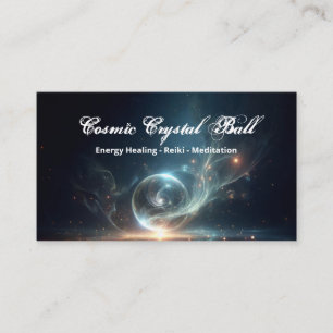Carte De Visite Boule de cristal Energie Guérison Reiki Méditation