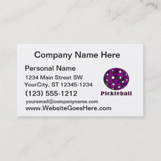 Carte De Visite boule pourpre opacifiée par pickleball .png des