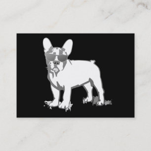 Carte De Visite Bouledogue français noir Super Frenchie