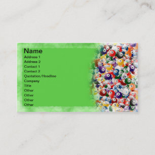 Carte De Visite Boules de billard