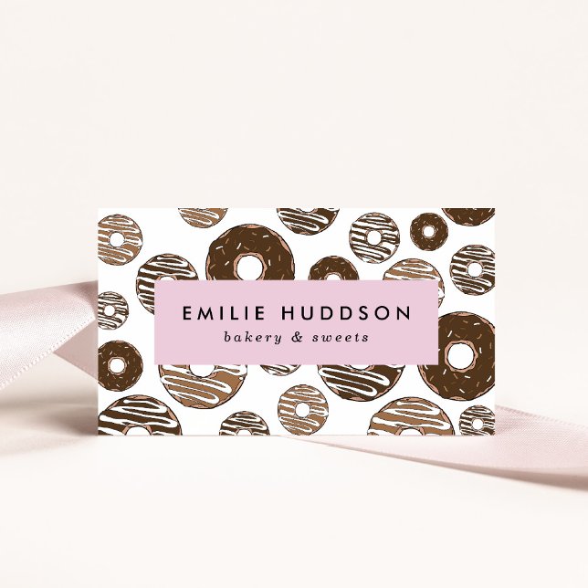 Carte De Visite Boulettes de chocolat, Sucres, Boutique de gâteaux (Créateur téléchargé)