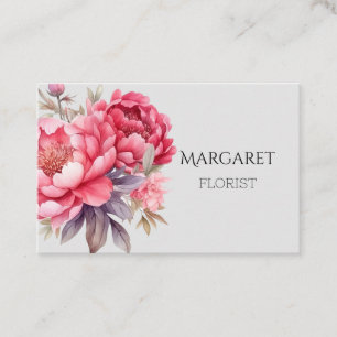 Carte De Visite bouquet d'aquarelle