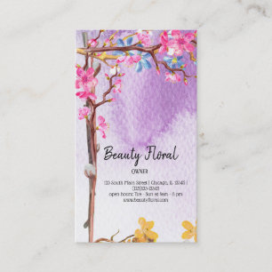Carte De Visite Bouquet de fleurs fleuriste