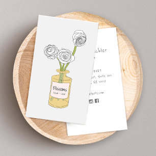 Carte De Visite Bouquet Floral Cute Boho