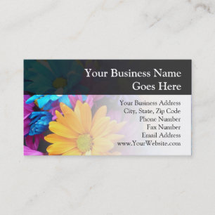 Carte De Visite Bouquet vibrant de gerbera daisies