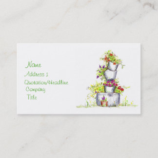 Carte De Visite Bouquets de fleurs Floral Art Cottages Jardins