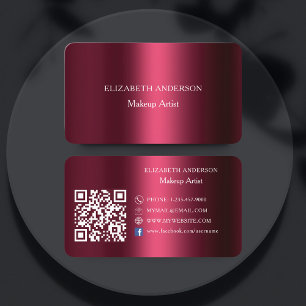 Carte De Visite Bourgogne Code Qr médias sociaux Facebook
