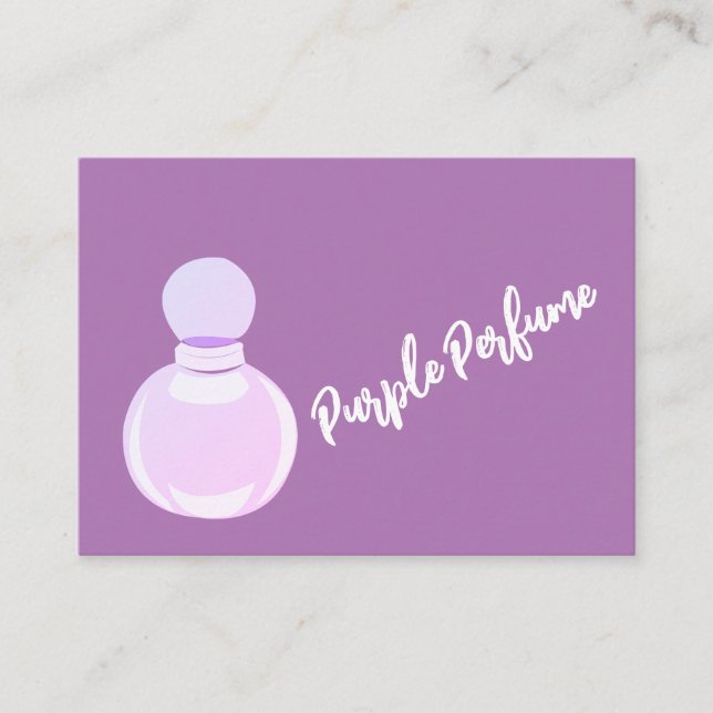 Carte De Visite Bouteille de parfum violet (Devant)
