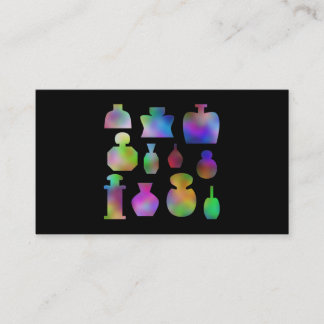 Carte De Visite Bouteilles de parfum multicolores