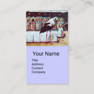 CARTE DE VISITE BOUTIQUE AVEC BÉBÉS, BÉBÉ BLANC BLEUE NURSERY