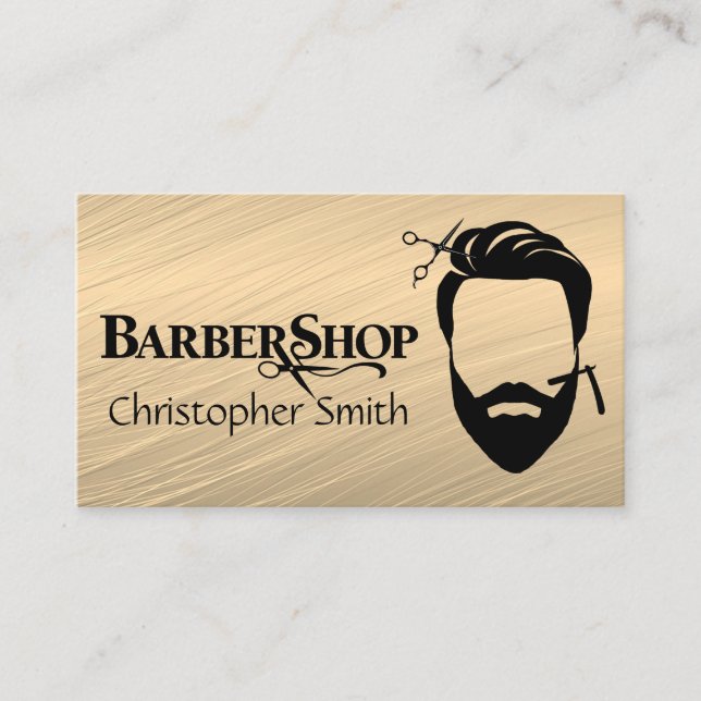 Carte de visite Boutique Barber Personnalisé (Devant)