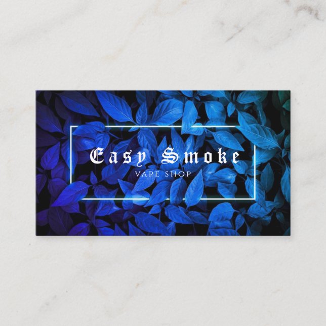 Carte de visite Boutique Blue Neon Vape (Devant)