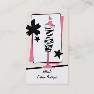 Carte De Visite Boutique Boutique Vêtements - Zebra Imprimer Forme