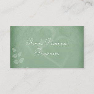 Carte De Visite Boutique cadeaux Vintage Sage Green