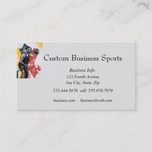 Carte De Visite Boutique Coach Sports Custom