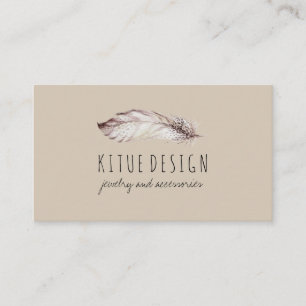 Carte De Visite Boutique d'accessoires de plumes