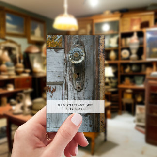 Carte De Visite Boutique d'antiquités Clé squelette