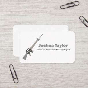 Carte De Visite Boutique d'armes à feu