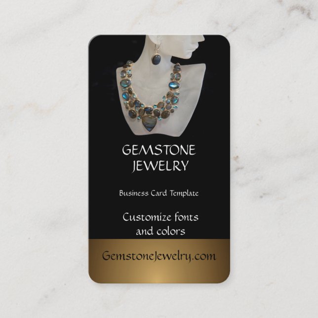 Carte De Visite Boutique de bijoux Gemstone (Devant)