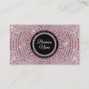 Carte De Visite Boutique de Bijoux Rose Bling