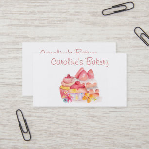Carte De Visite Boutique de boulangerie, pâtisseries et pâtisser