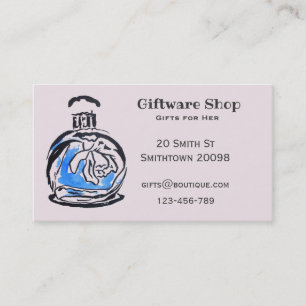 Carte De Visite Boutique de cadeaux ou de cadeaux en ligne bouteil