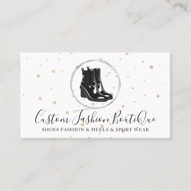 Carte De Visite Boutique de chaussures d'hiver (Devant)