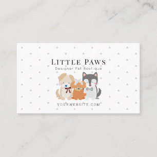 Carte De Visite Boutique de chien pour animaux de compagnie Vêteme