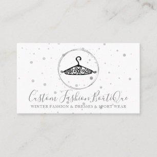 Carte De Visite Boutique de couturière Atelier de tailleur Cintre 