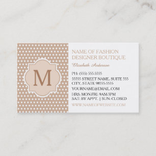 Carte De Visite Boutique de créateur de mode