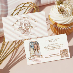 Carte De Visite Boutique de cupcakes de boulangerie professionnell