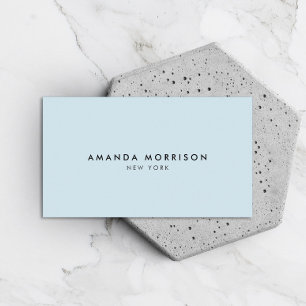 Carte De Visite Boutique de luxe minimaliste bleu
