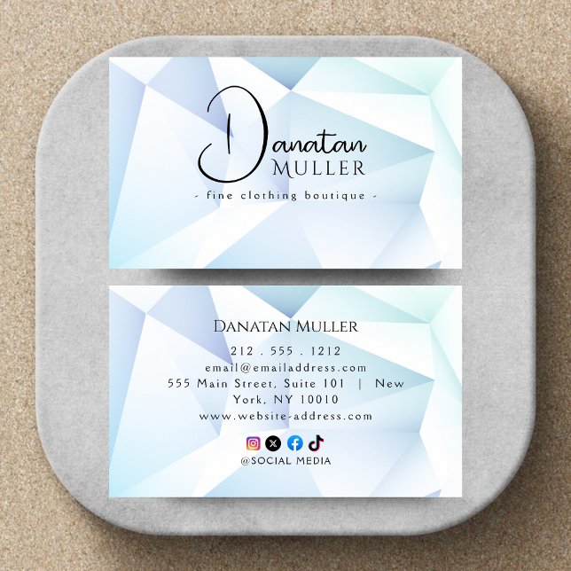 Carte De Visite Boutique de luxe opal pierre (Créateur téléchargé)