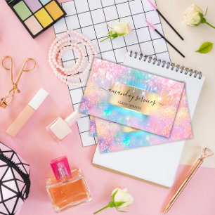 Carte De Visite Boutique de maquillage d'holographe Boutique de Pa